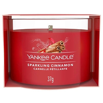 Yankee Candle - Sparkling Cinnamon ( třpytivá skořice ) - Votivní svíčka ve skle - 37.0g