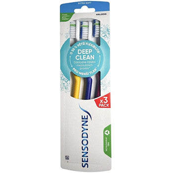 Sensodyne - Deep Clean Extra Soft Toothbrush - Extra měkký zubní kartáček ( 3 ks )