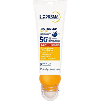 Bioderma - Duo Ski Face Cream + Lip Stick SPF 50+ - Opalovací krém a balzám na rty - 20ml