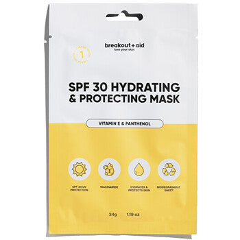 Breakout+aid - Hydrating & Protecting Mask SPF 30 - Pleťová maska - 34.0g