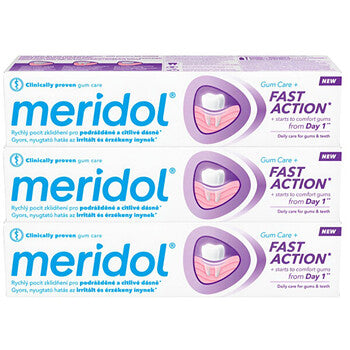 Meridol - Fast Action Toothpaste Trio - Zubní pasta - 75ml