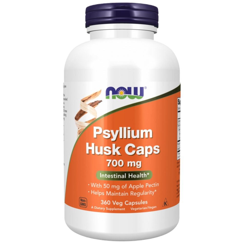 Psyllium Husk 700 mg | with Apple Pectin - 360 капсули - Feel You