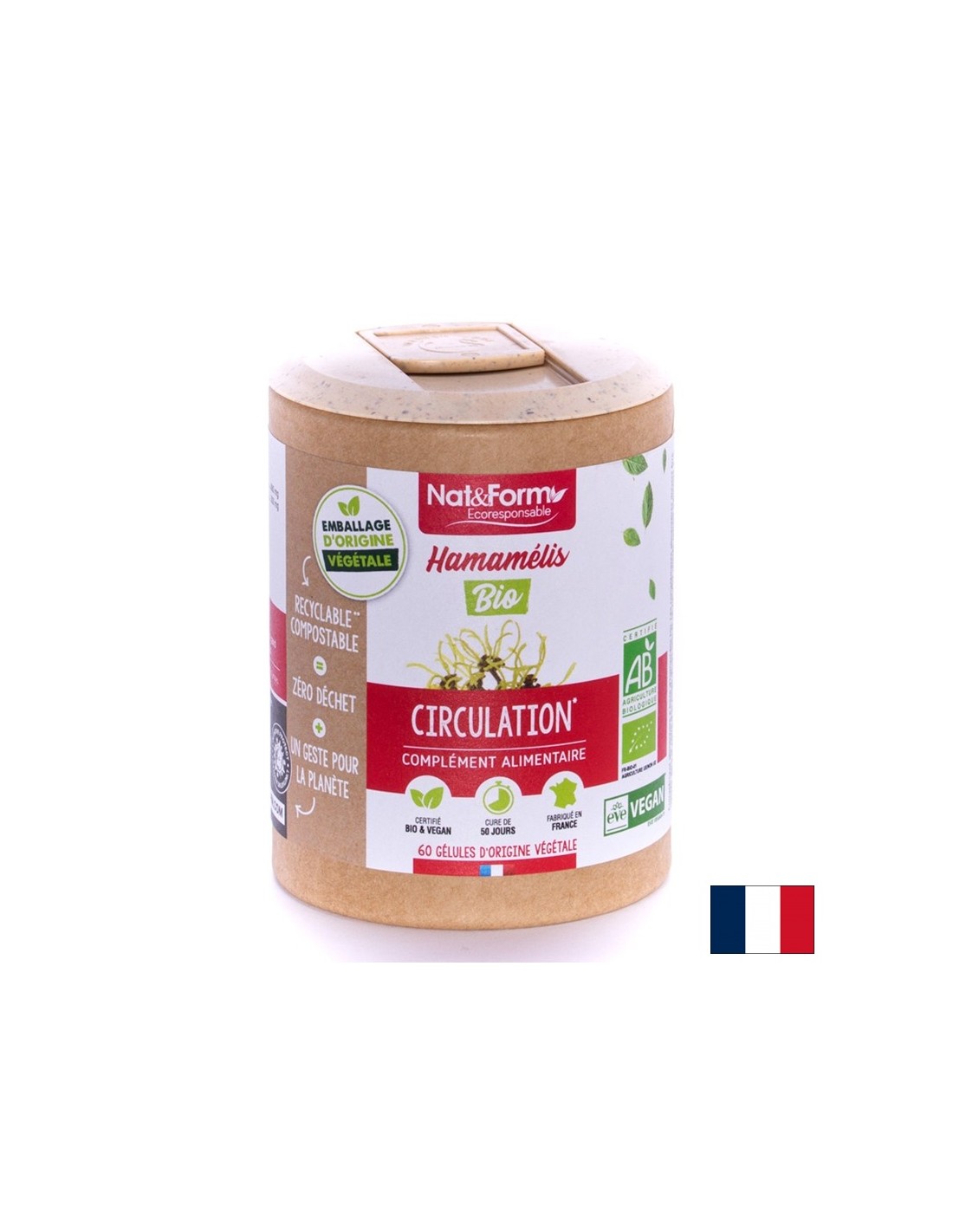 Кръвообращение - Екстракт от Хамамелис, 60 капсули - Feel You