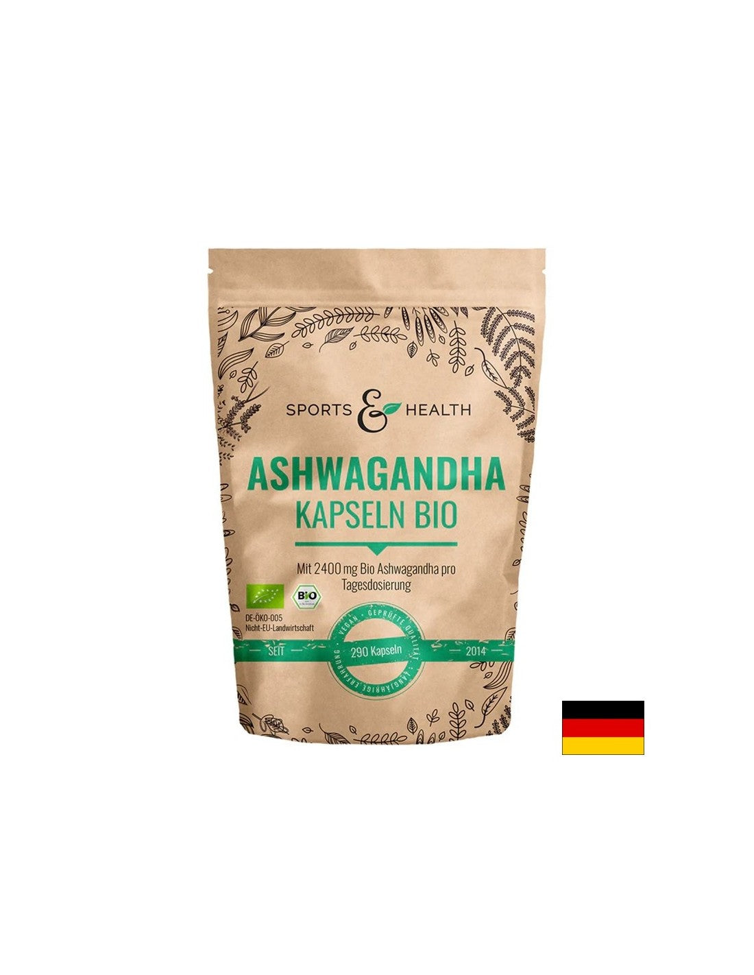 Стрес и добро настроение - Ашваганда, 600 mg х 200 капсули - Feel You