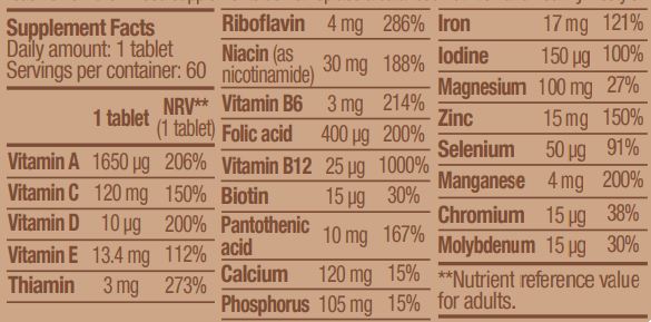 Vegan Multivitamin / 60 Tabs