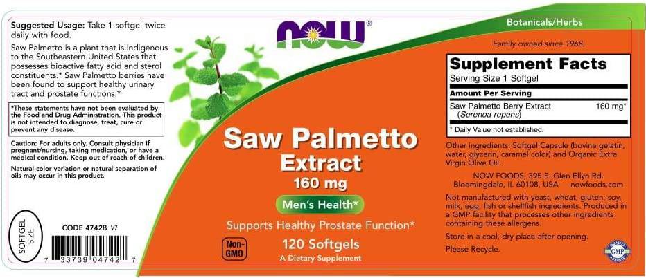 Saw Palmetto Extract 160 mg - 60 Гел капсули - Feel You
