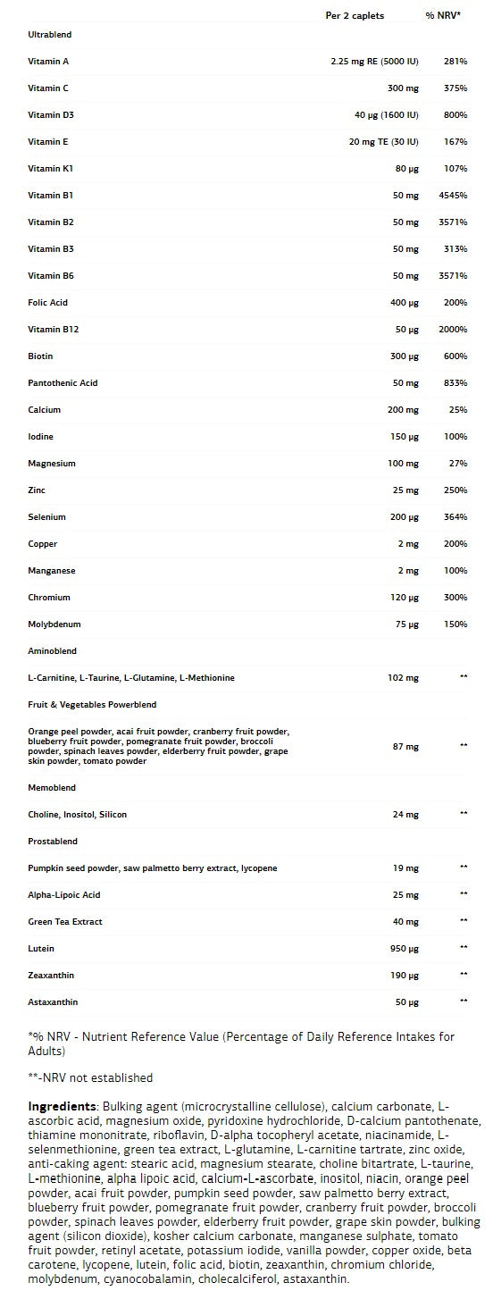 Ultra Men's Sport Multivitamin / 90 Caps