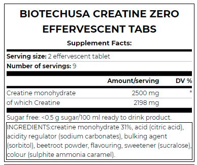 Creatine Zero Effervescent Tabs / 18 Tabs - Feel You