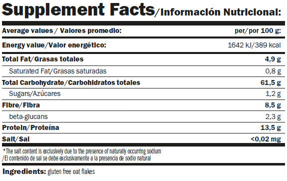 Mr.Popper´s Oat Flakes Gluten Free 1000g