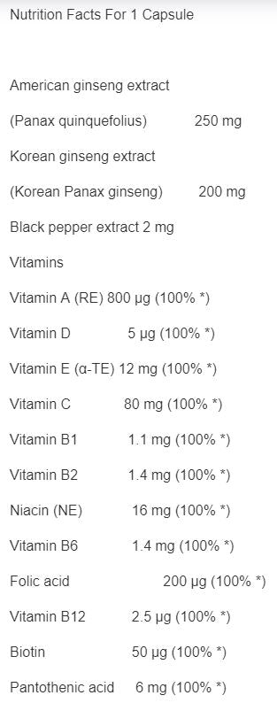 Ginseng Vita-Complex / 30 Caps