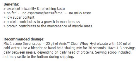 Clear Whey Hydrolyzate Sachet 0.025 kg - Feel You