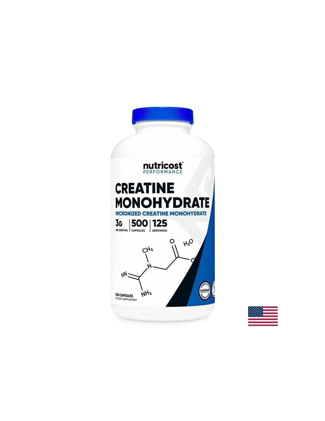 Мускулна маса и сила - Креатин Монохидрат, 750 mg х 500 капсули - Feel You