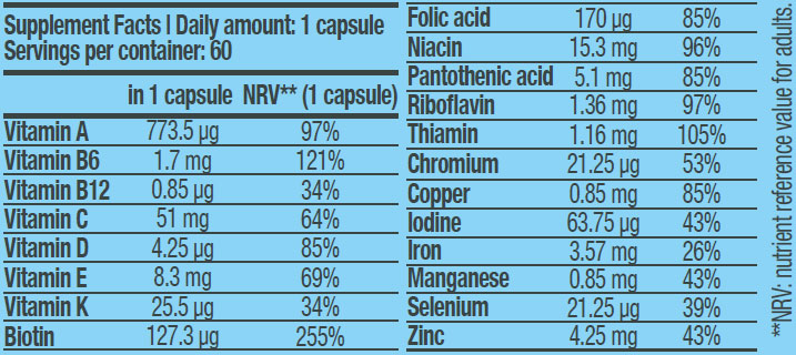 Vitamin Complex / 60 Caps