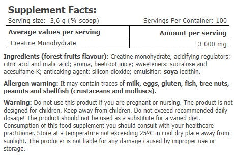 Creatine Mohohydrate Drink 0.360 kg - Feel You
