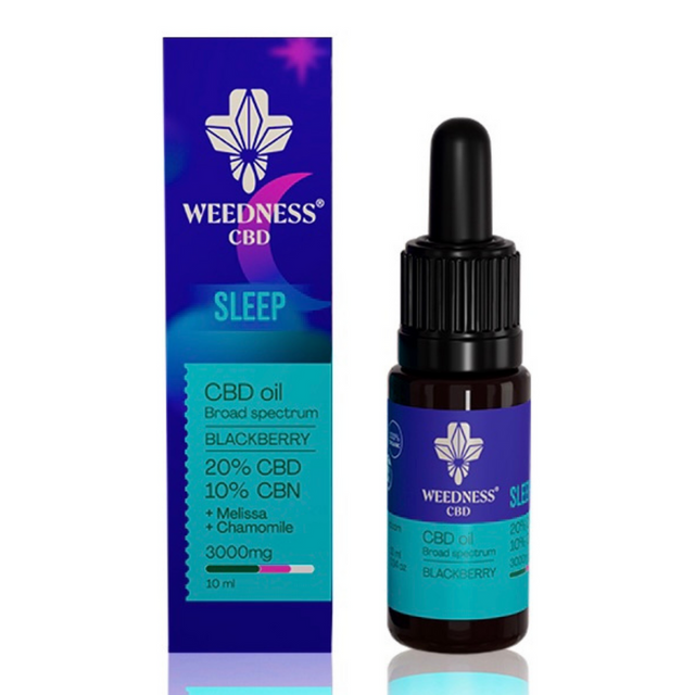 Сън СБД масло 20% + СБН 10% Широк спектър |Къпина (10ml) - Feel You