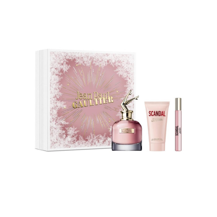 Jean Paul Gaultier Scandal Eau De Perfume Spray 80ml Set 3 Pieces Christmas 2023 - Feel You