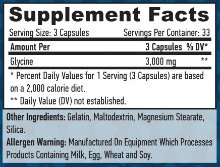 Glycine 1000 mg / 100 Caps