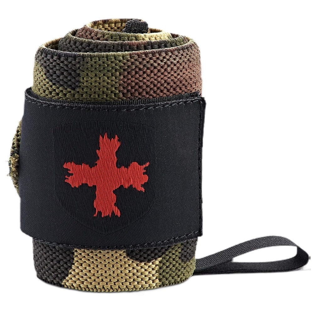 Накитници с палец / Wristwraps / Red Line - Green Camo - Feel You