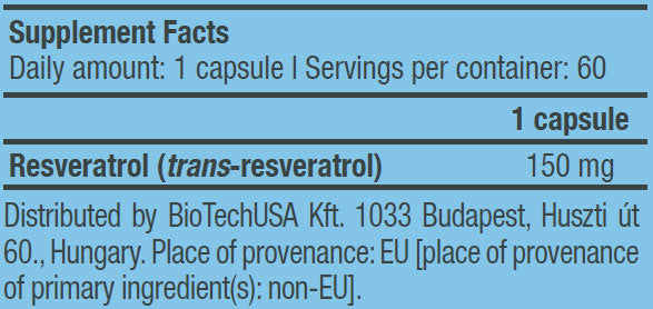 Resveratrol 150 mg / 60 Caps