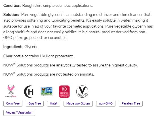 Vegetable Glycerine | Pure Versatile Skin Care - 473 мл - Feel You