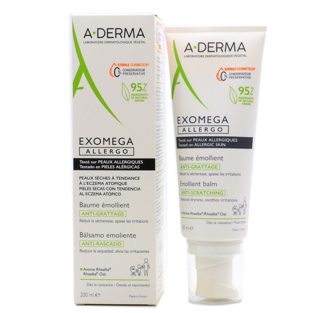 A-Derma - Exomega Allergo Emollient Balm - 200ml - Feel You