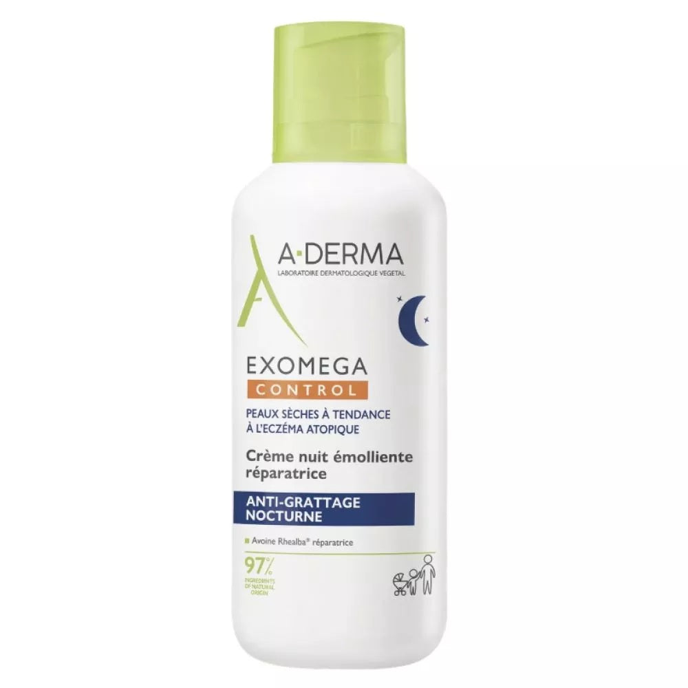 A-Derma, Exomega Control, Emollient, Night, Cream, For Face, 400 ml - Feel You