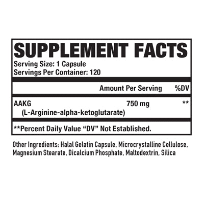 AAKG 750mg. / 120 Caps. - Feel You