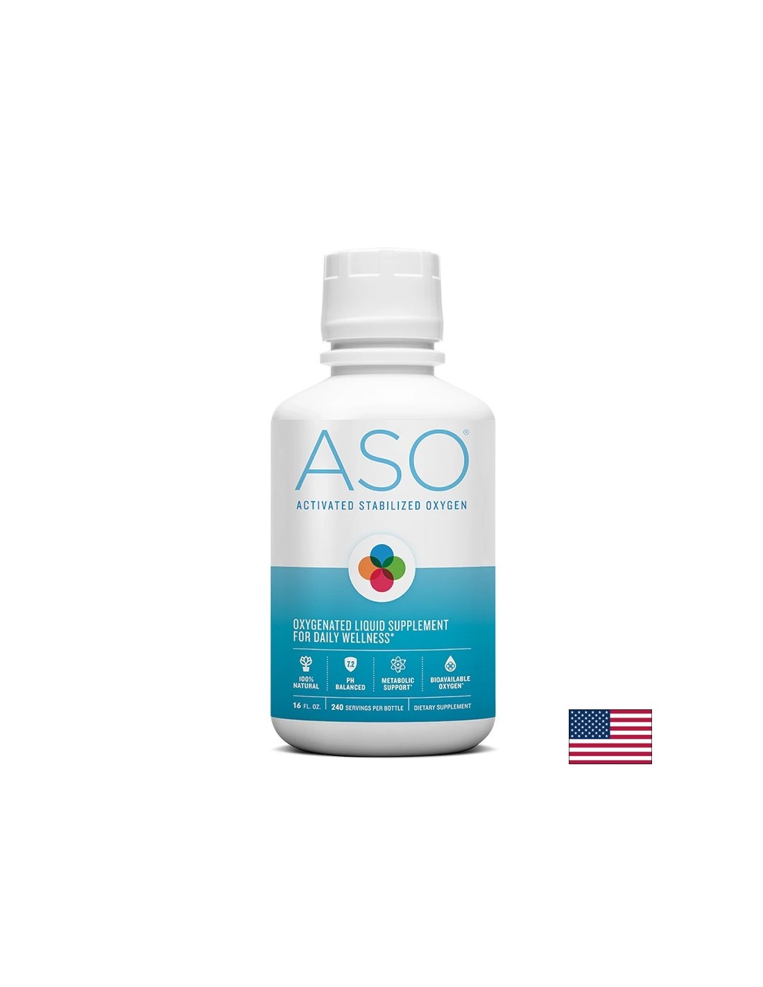 ASO® - Активиран стабилизиран кислород – Клетъчна подкрепа и енергия, 473 ml - Feel You