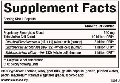 Acidophilus & Bifidus Double Strength | 10 Billion Active Cells - 90 капсули - Feel You