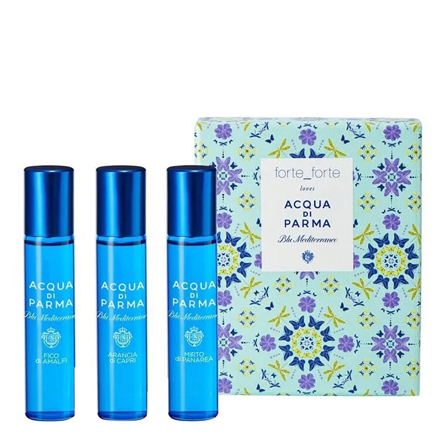Set Acqua di Parma: Blu Mediterraneo Arancia di Capri, Eau De Toilette, Unisex, 12 ml + Blu Mediterraneo - Fico di Amalfi, Eau De Toilette, Unisex, 12 ml + Blu Mediterraneo - Mirto di Panarea, Eau De Toilette, Unisex, 12 ml - Feel You