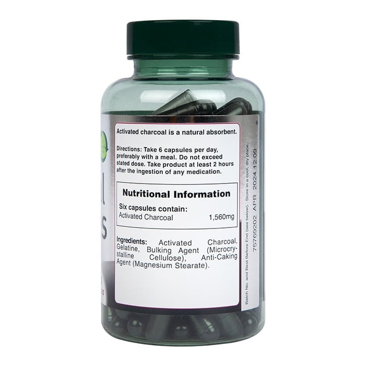 Активен въглен (Activated Charcoal) 1560мг 120 капсули - Feel You