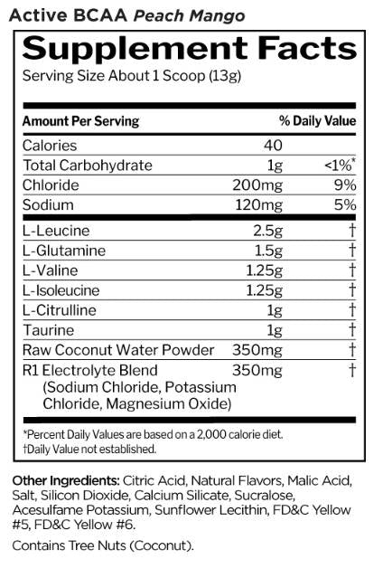 Active BCAA | with Taurine, Citrulline & Electrolytes - 375-390 грама - Feel You