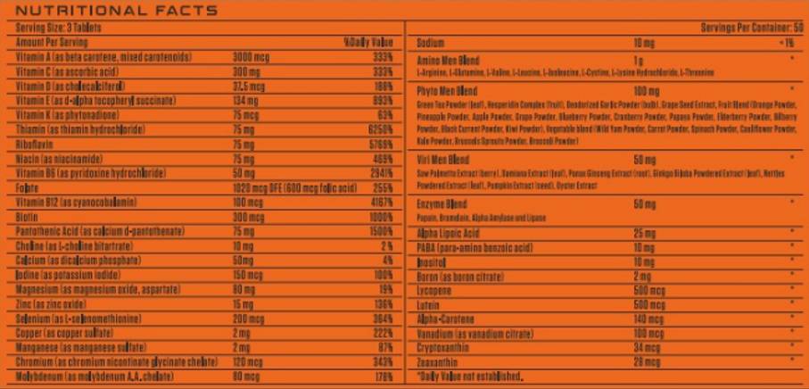 Active Men Multi Vitamin - 150 Таблетки - Feel You