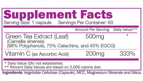 Advanced Green Tea Extract - 60 капсули - Feel You