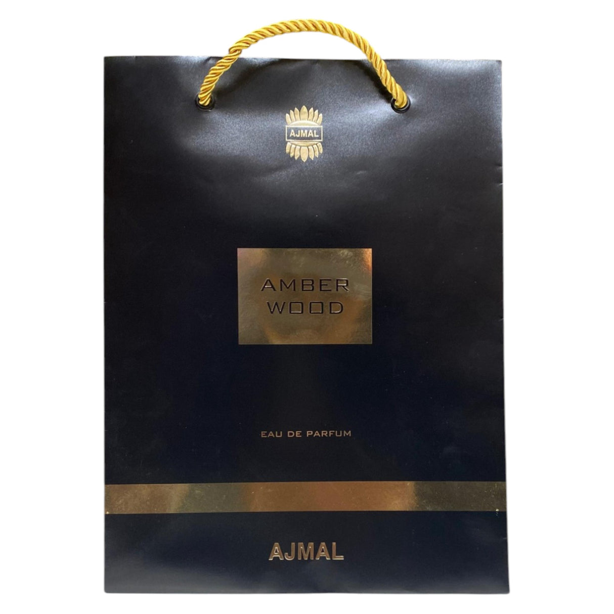 Ajmal, Amber Wood, Shopping, Cardboard Shopping Bag, Paper, Black - Feel You