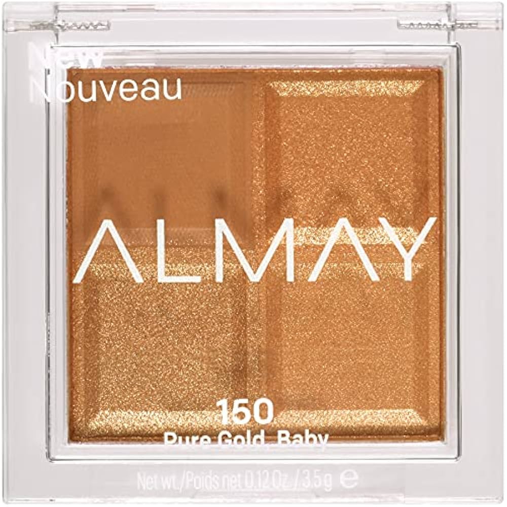Almay, Shadow Quad, Eyeshadow Palette, 150, Pure Gold, 4 Shades, 3.5 g - Feel You