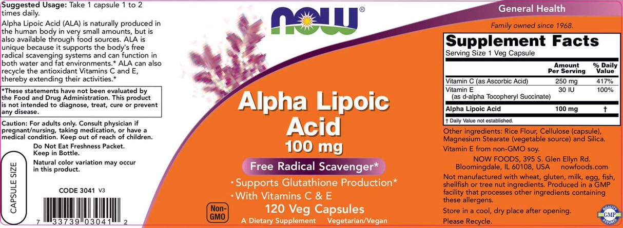 Alpha Lipoic Acid 100 mg - 120 капсули - Feel You