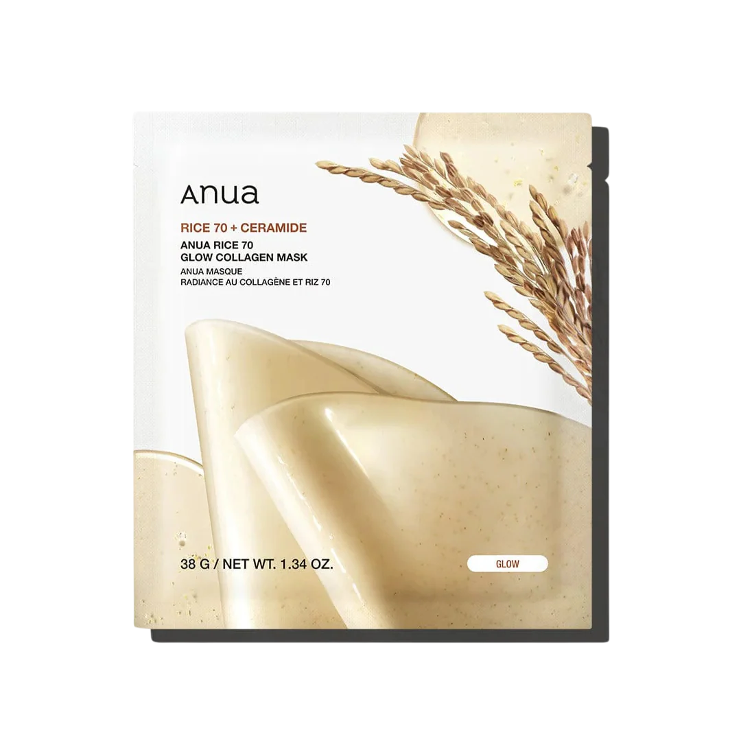 Anua, Rice 70 Glow, Sheet Mask, 28 pcs - Feel You