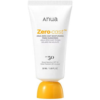 Anua - Zero-Cast Moisturizing Finish Sunscreen SPF 50 - Opalovací krém - 50ml - Feel You