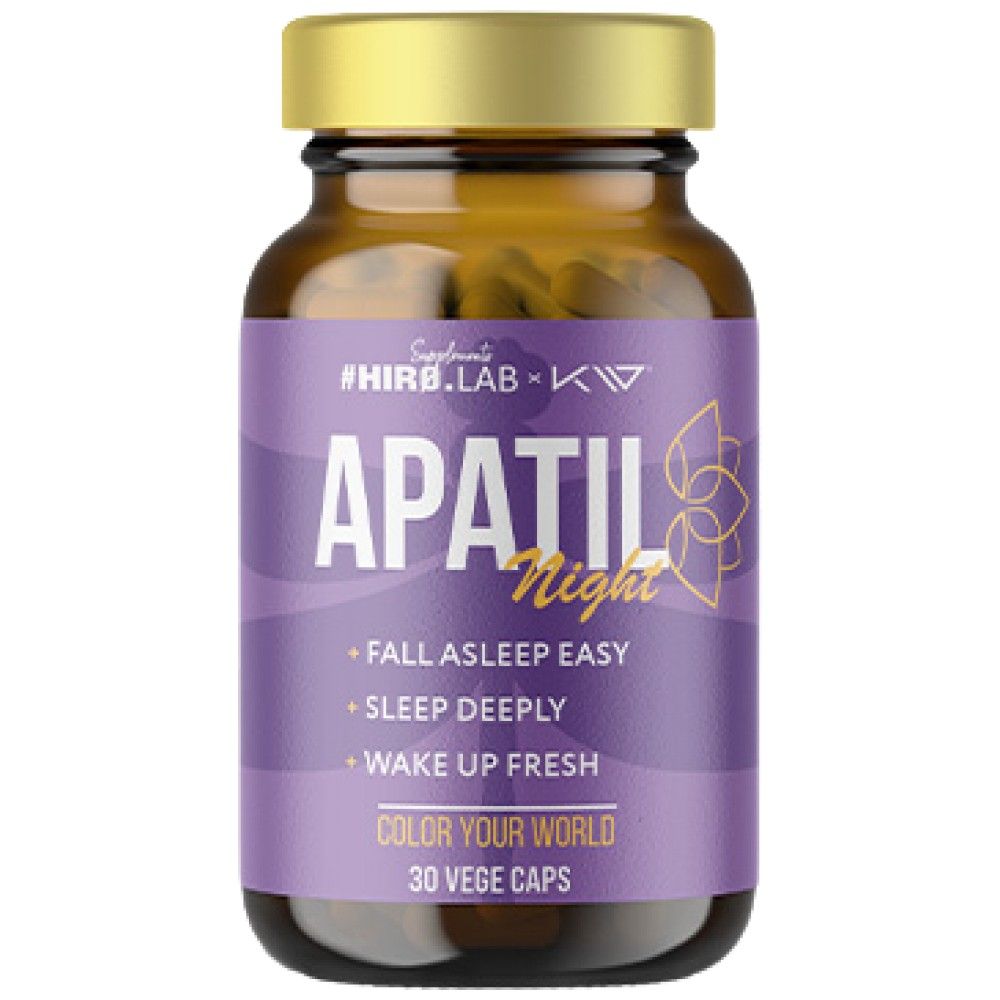 Apatil Night | with L-Theanine, Valerian & Passion Flower - 30 капсули - Feel You