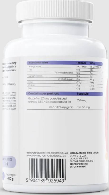 Apigenin 50 mg - 120 капсули - Feel You