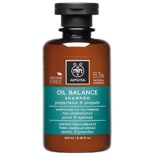 Apivita - Oil Balance Shampoo - Hloubkově čistící šampon pro mastnou pokožku hlavy - 250ml - Feel You