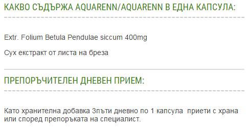 AquaRenn | Акварен - Екстракт от Бреза 400 mg - 60 капсули - Feel You