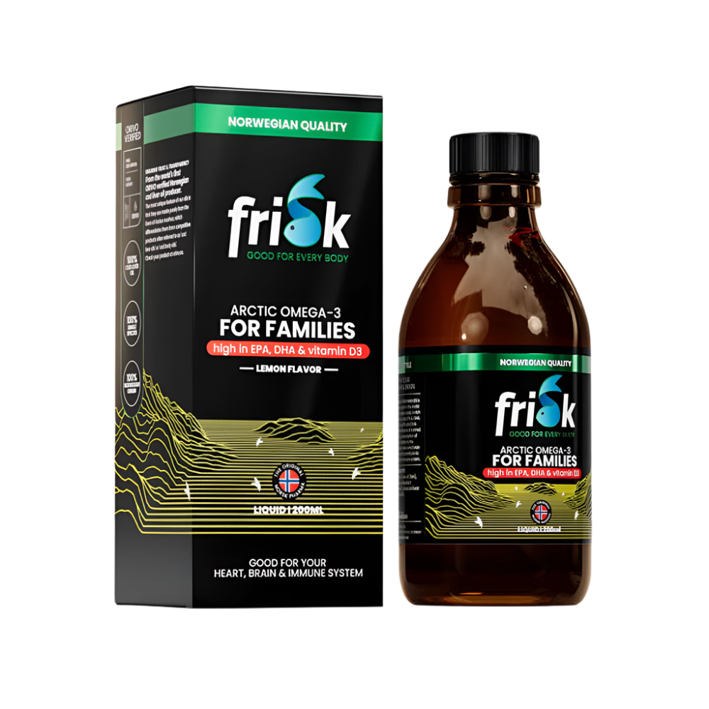 Arctic Liquid – Течни Омега-3 – Лимонов Вкус / 100% Дива Треска от Норвегия – 200 мл - Feel You