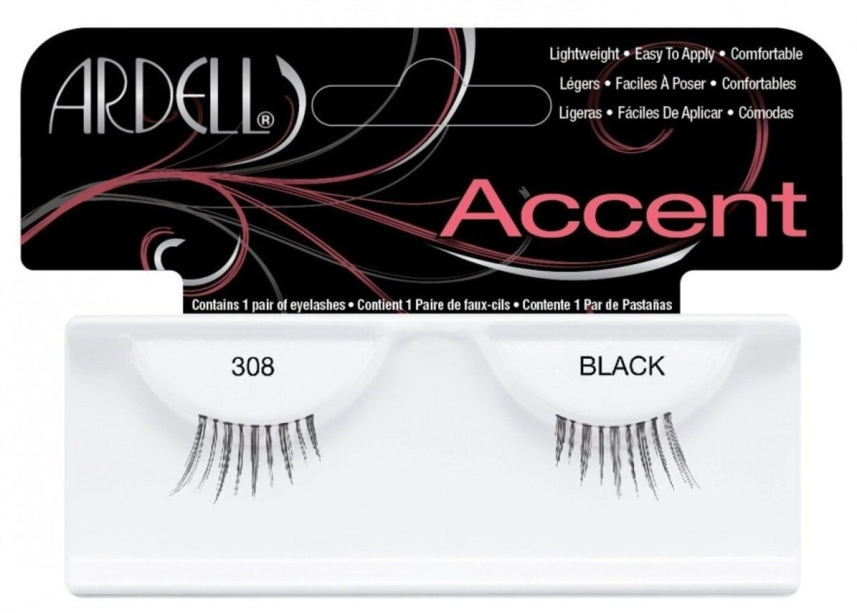 Ardell, Accent, False Eyelashes, 308, Black - Feel You