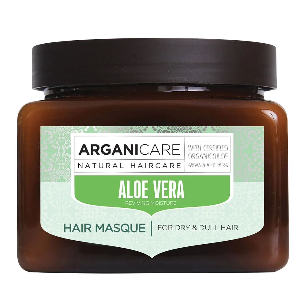 Arganicare, Aloe Vera, Vegan & Cruelty-Free, Hair Treatment Cream Mask, Hydrating & Repairing, Weekly, 500 ml - Feel You