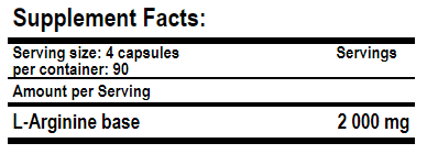 Arginine / 120 Caps - Feel You