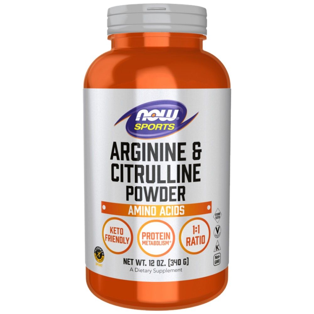 Arginine & Citrulline Powder | 1:1 Ratio - 340 грама - Feel You