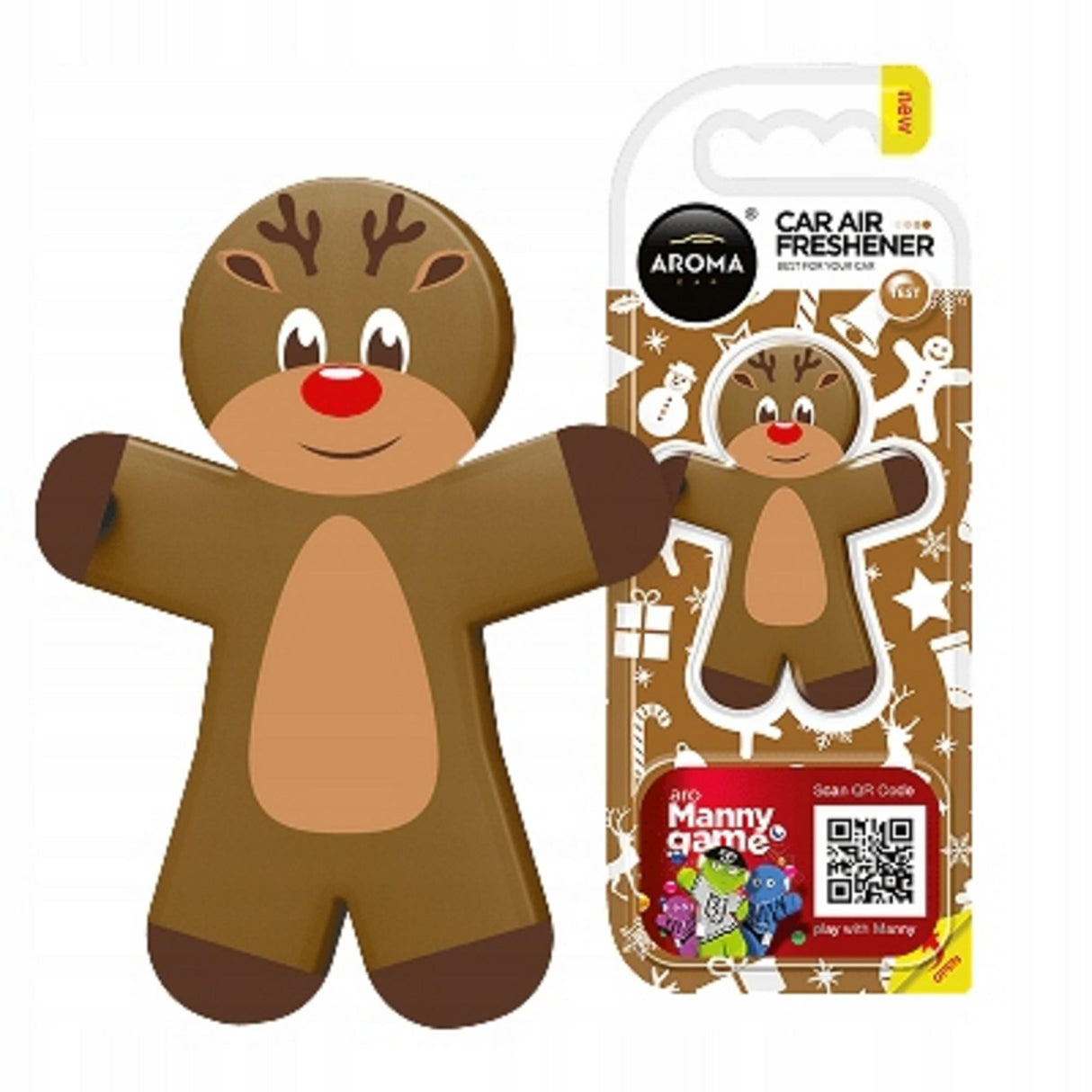 Aroma Car, Manny Christmas, Orange & Clove, Car Air Freshener, 1 pcs - Feel You