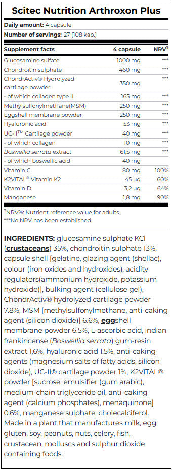 Arthroxon 108 Caps. - Feel You